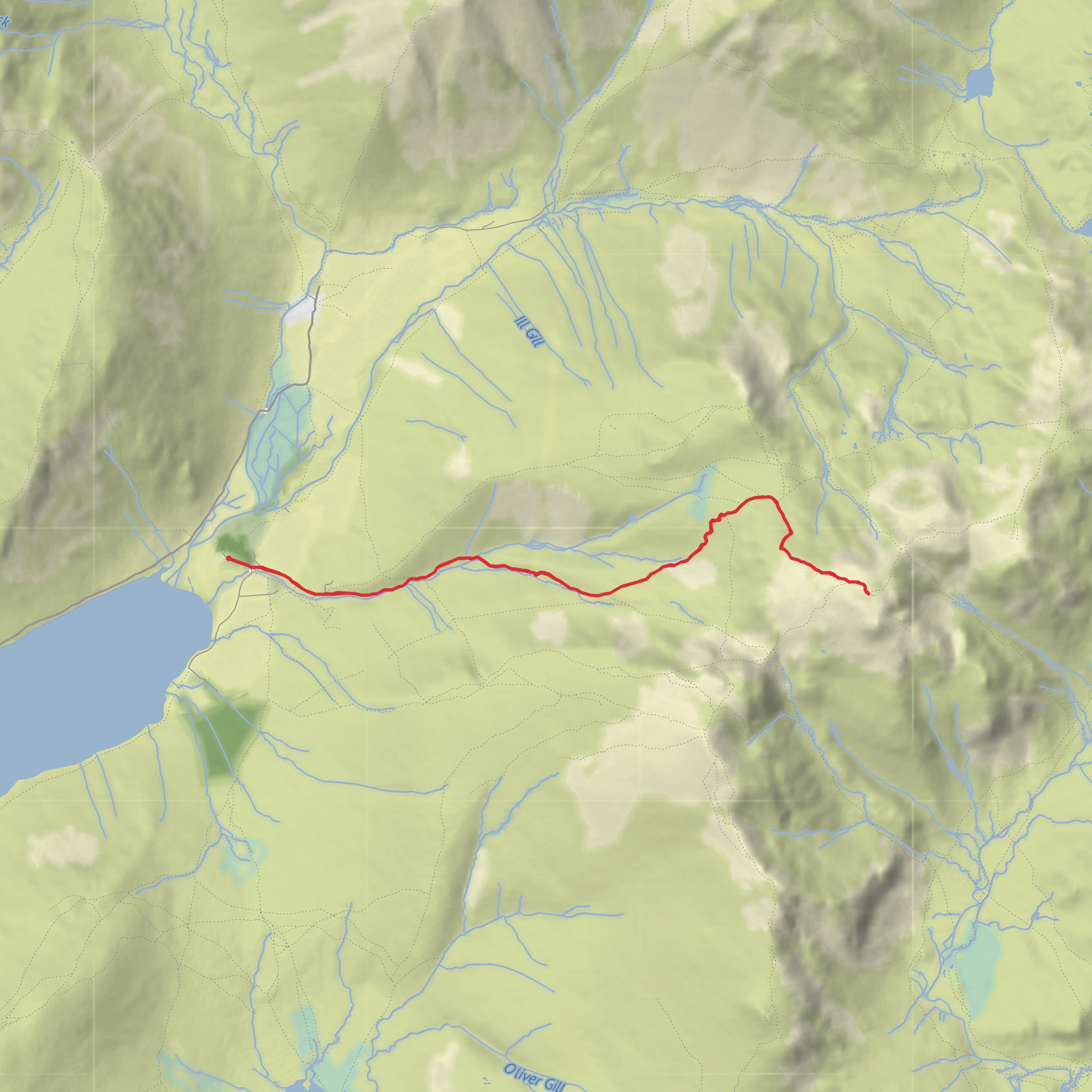 Scafell Pike mobile static map