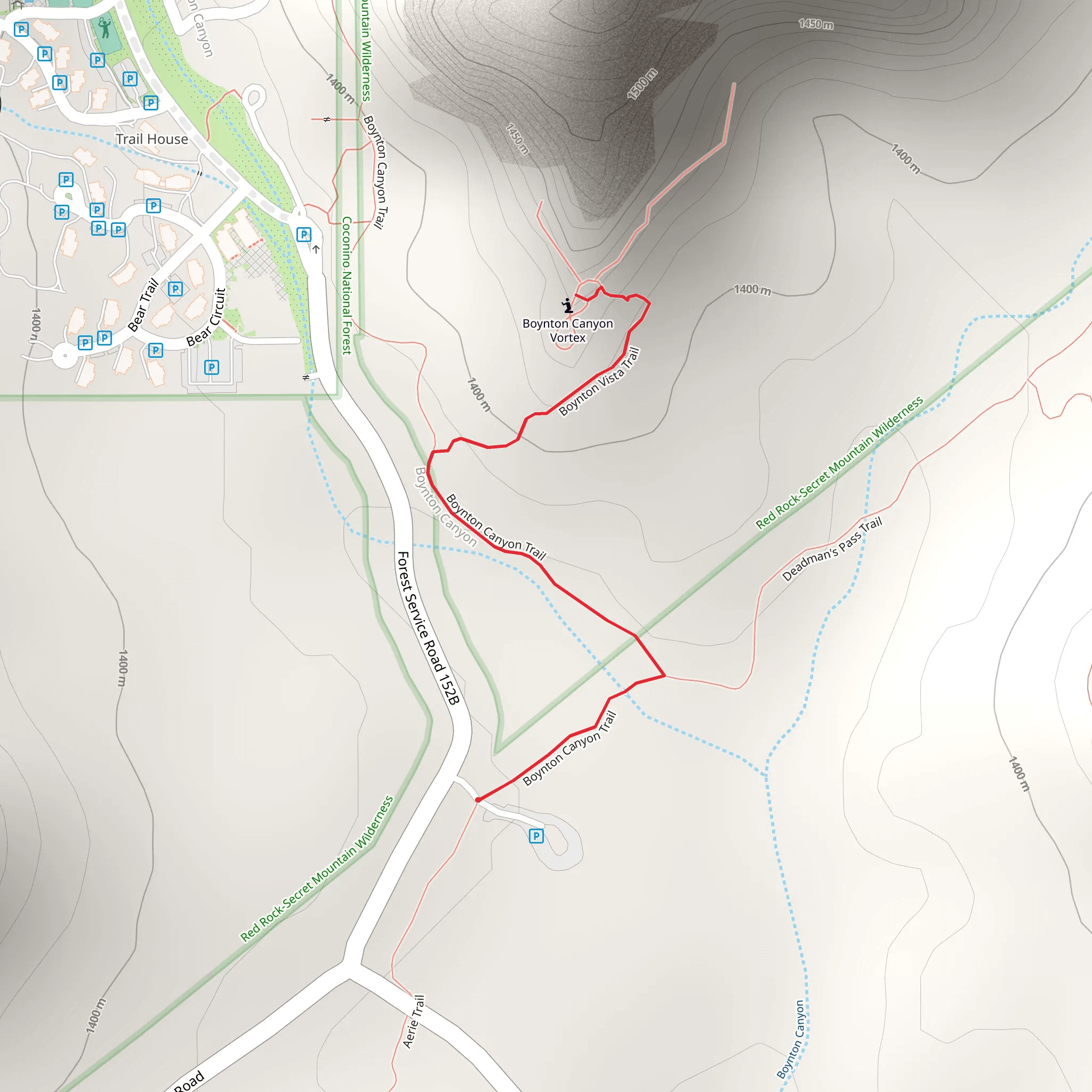 Boynton Canyon Road mobile static map