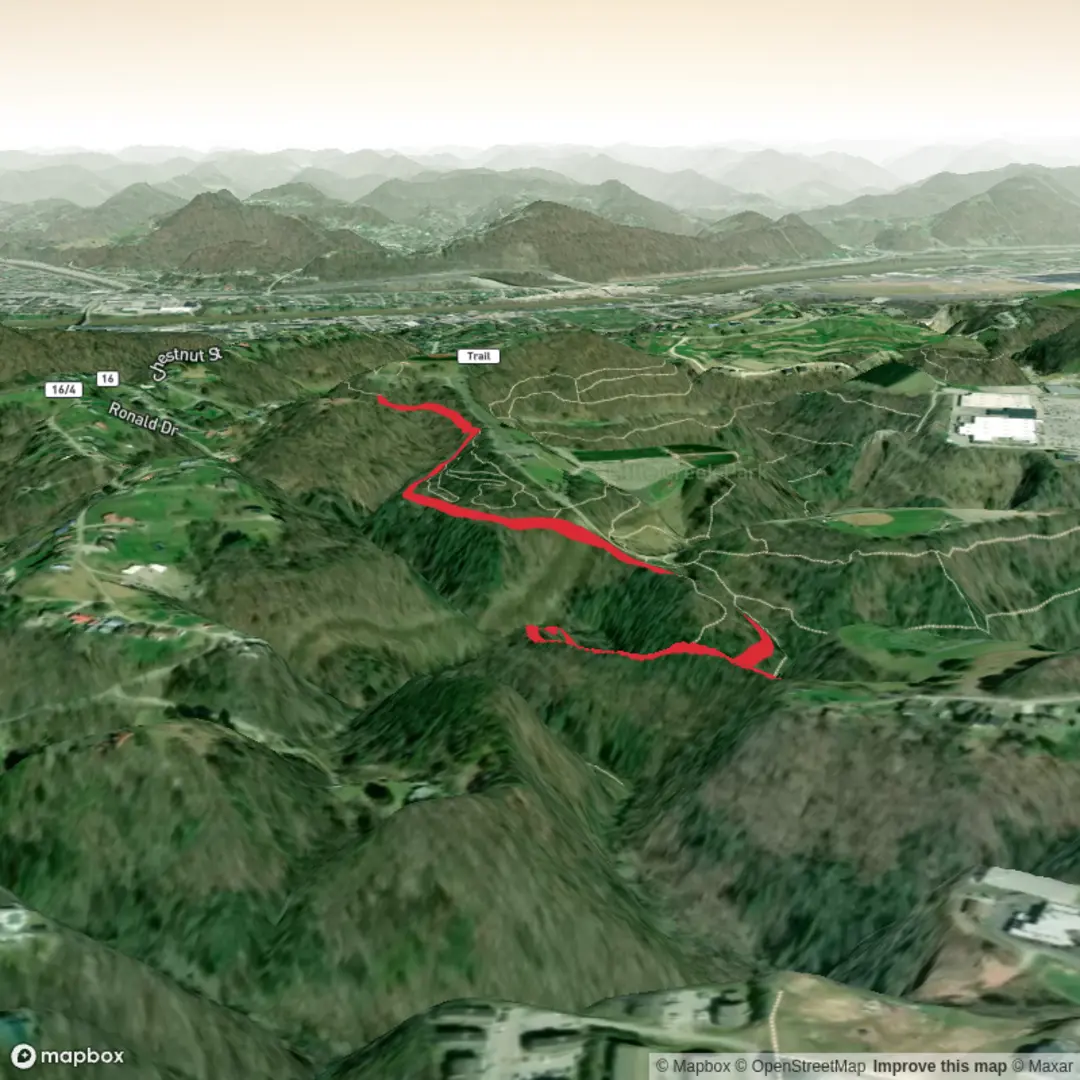 An image depicting the trail Spider City Trail and its surrounding area.