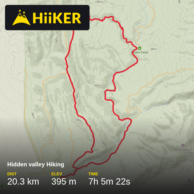 A map preview of the recording Mt Remarkable Hiking.