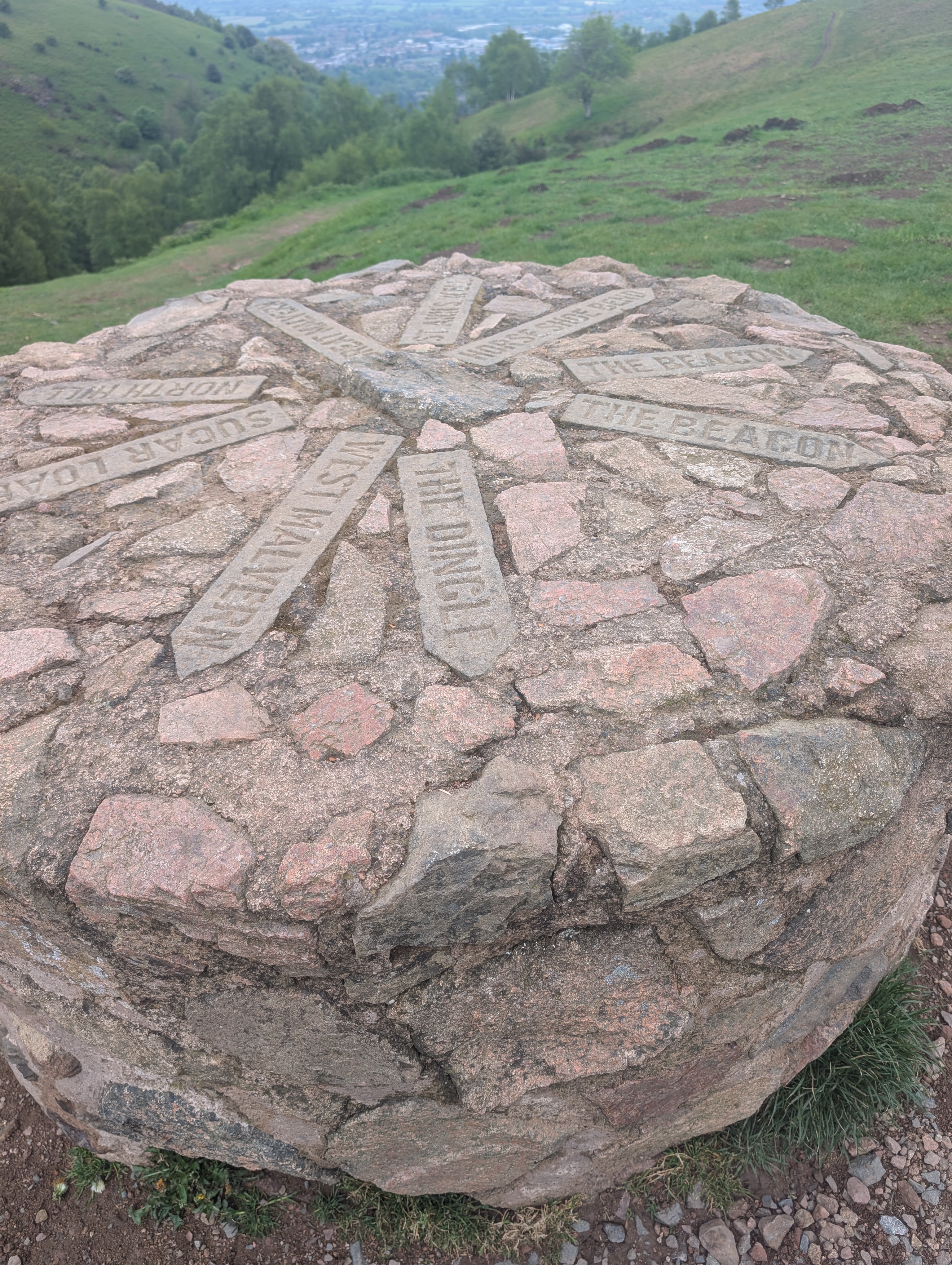 A map preview of the recording Hike from Malvern across the hills and forest low level walk. .