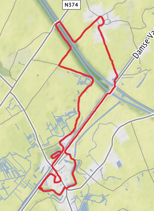 Damse Vaartroute mobile static map
