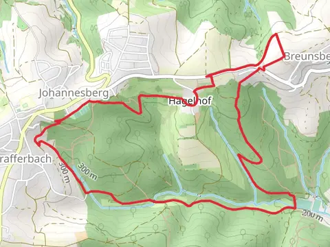 Toni-Welzbacher Weg and Roter Hase Rundwanderweg Johannesberg