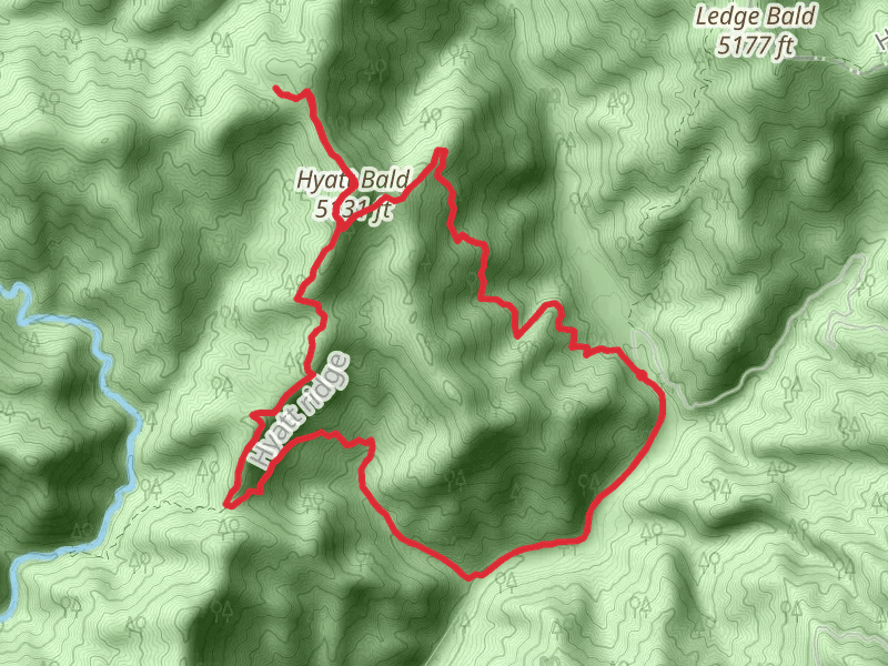 Hyatt Bald and Hyatt Ridge Trail Loop