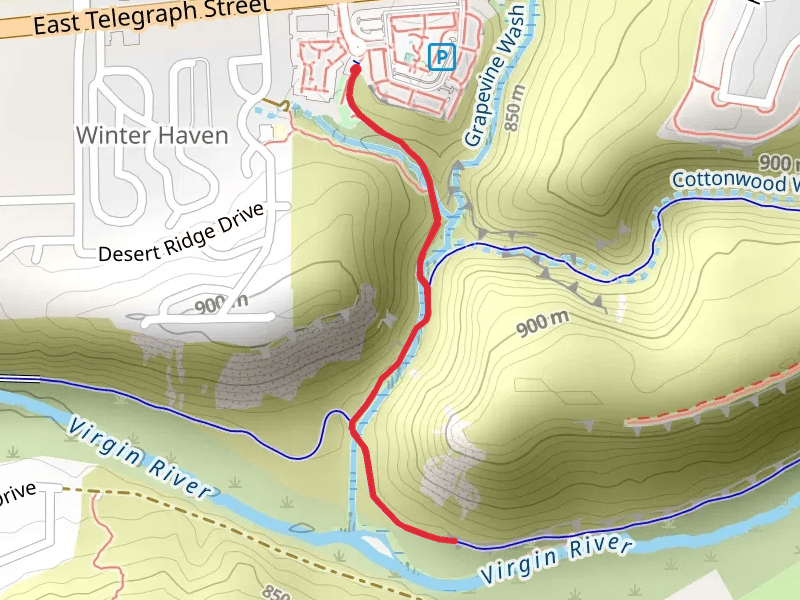 Hell Hole Trail and Virgin River Trail