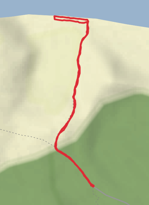 Hike from Empire mobile static map