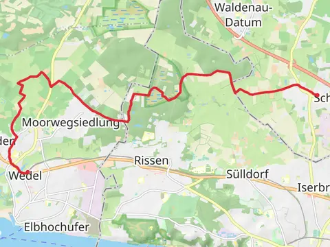 Schenefeld to Wedel via Feldweg and Siedmoorweg