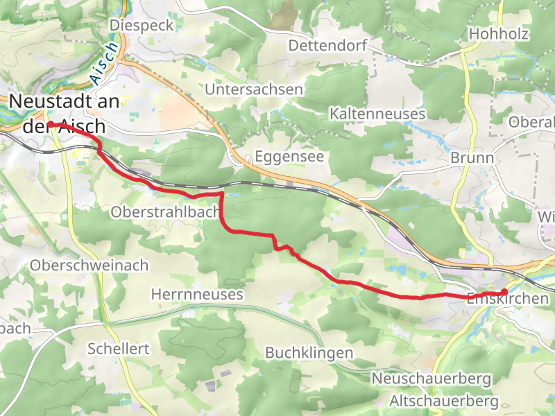 Neustadt Mitte to Emskirchen Walk