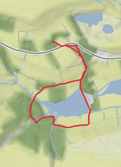 Clough Head Reservoir mobile static map