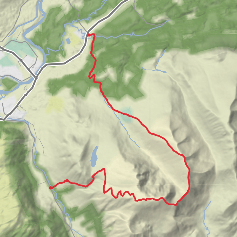 A map preview of the recording Torlundy Farmhouse - jun 1.