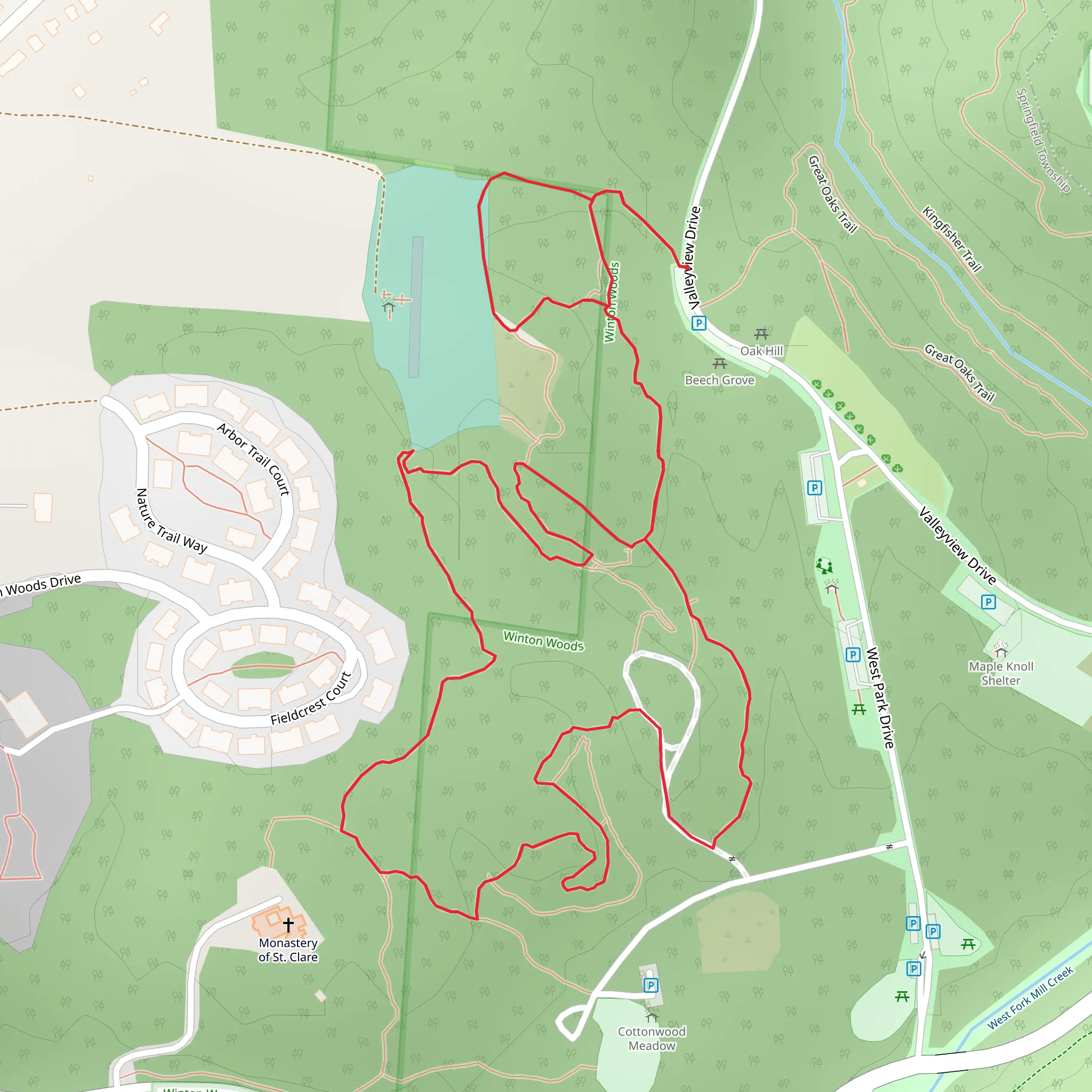 Valleyview Drive Loop mobile static map
