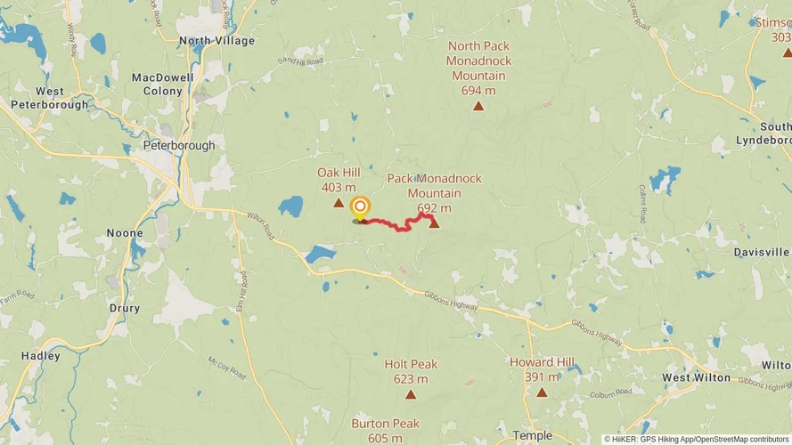 Pack Monadnock Mountain via Raymond Trail