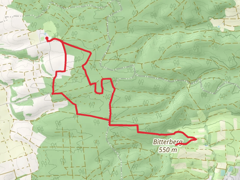 Bitterberg via Rund um den Gehren