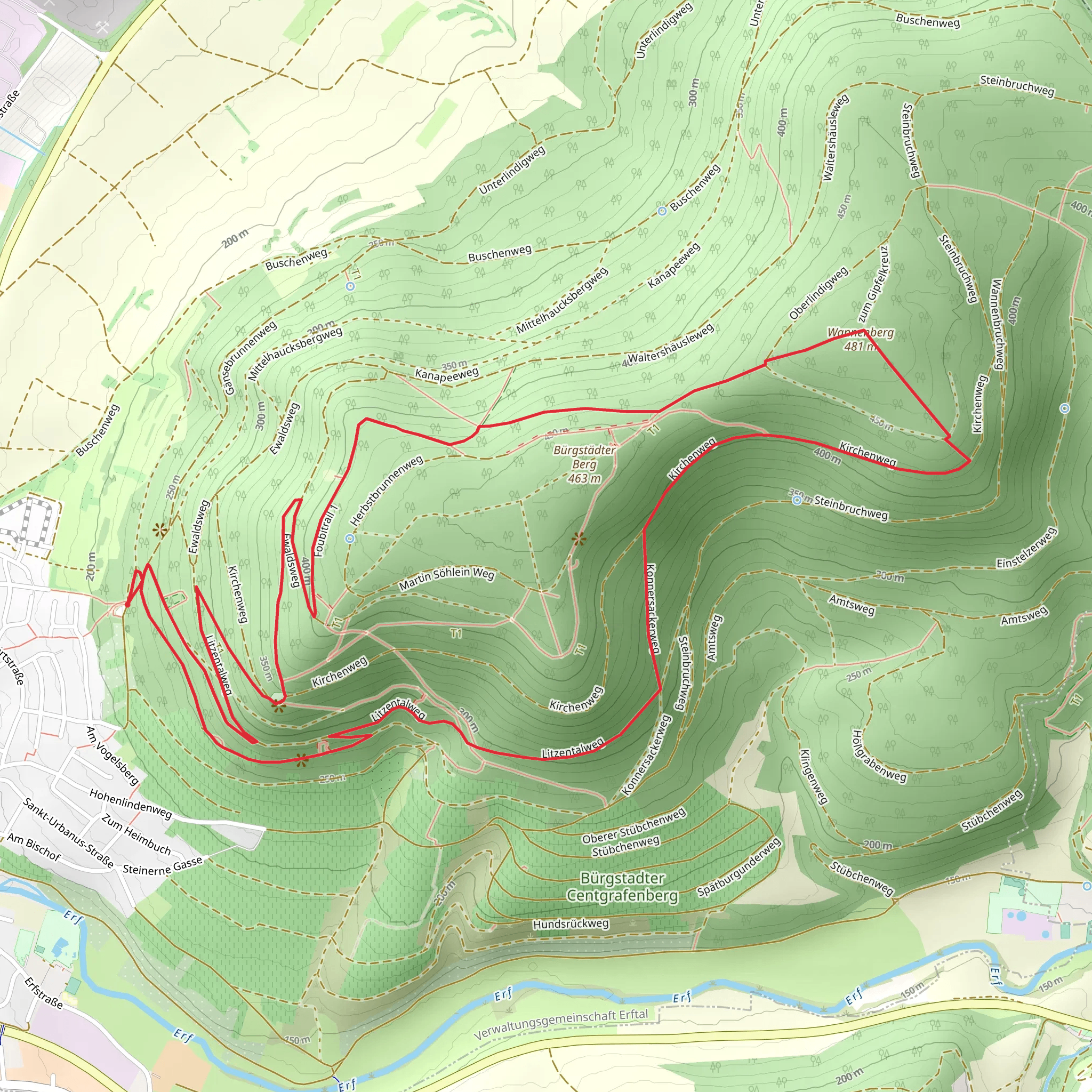 Buergstadt Loop mobile static map