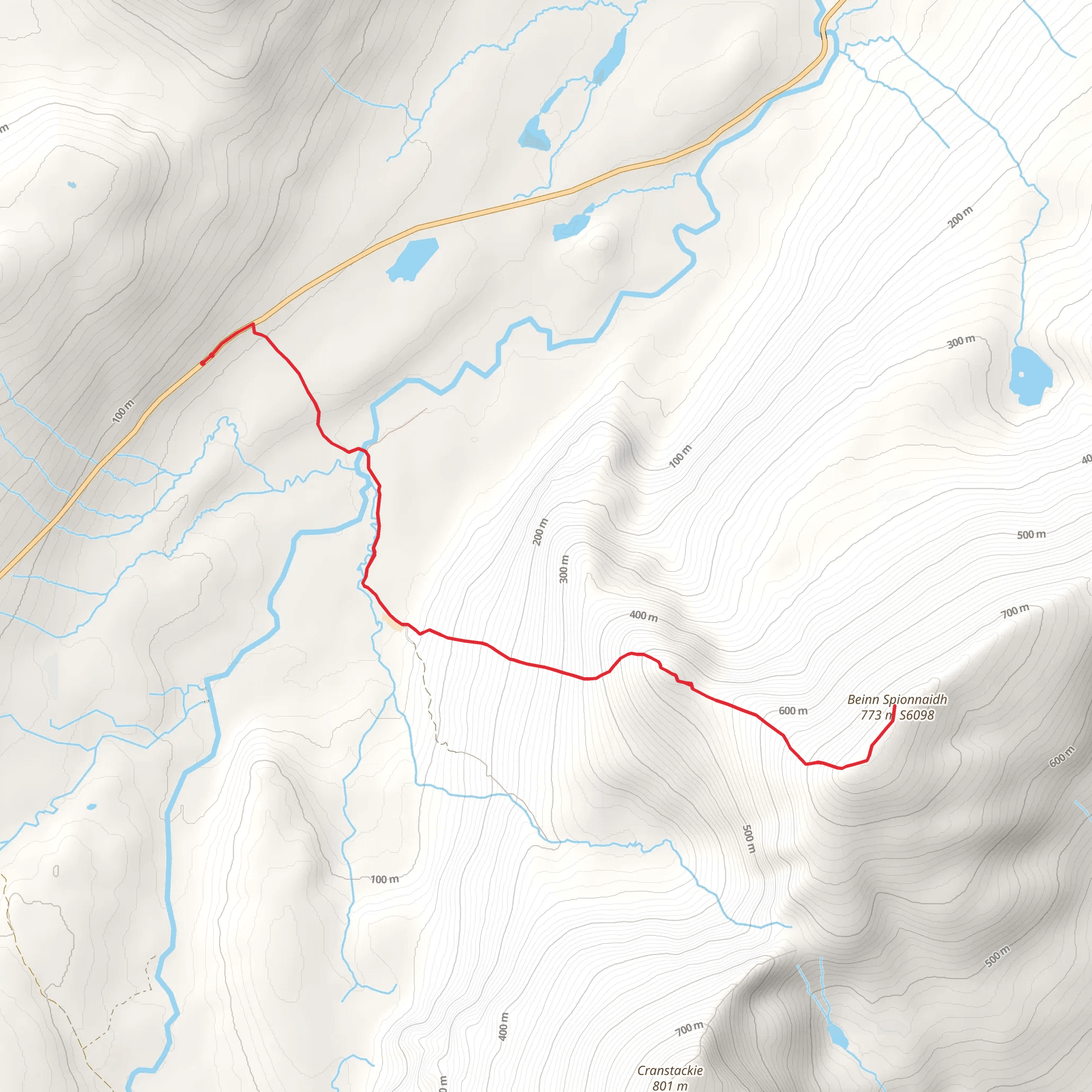 Beinn Spionnaidh mobile static map