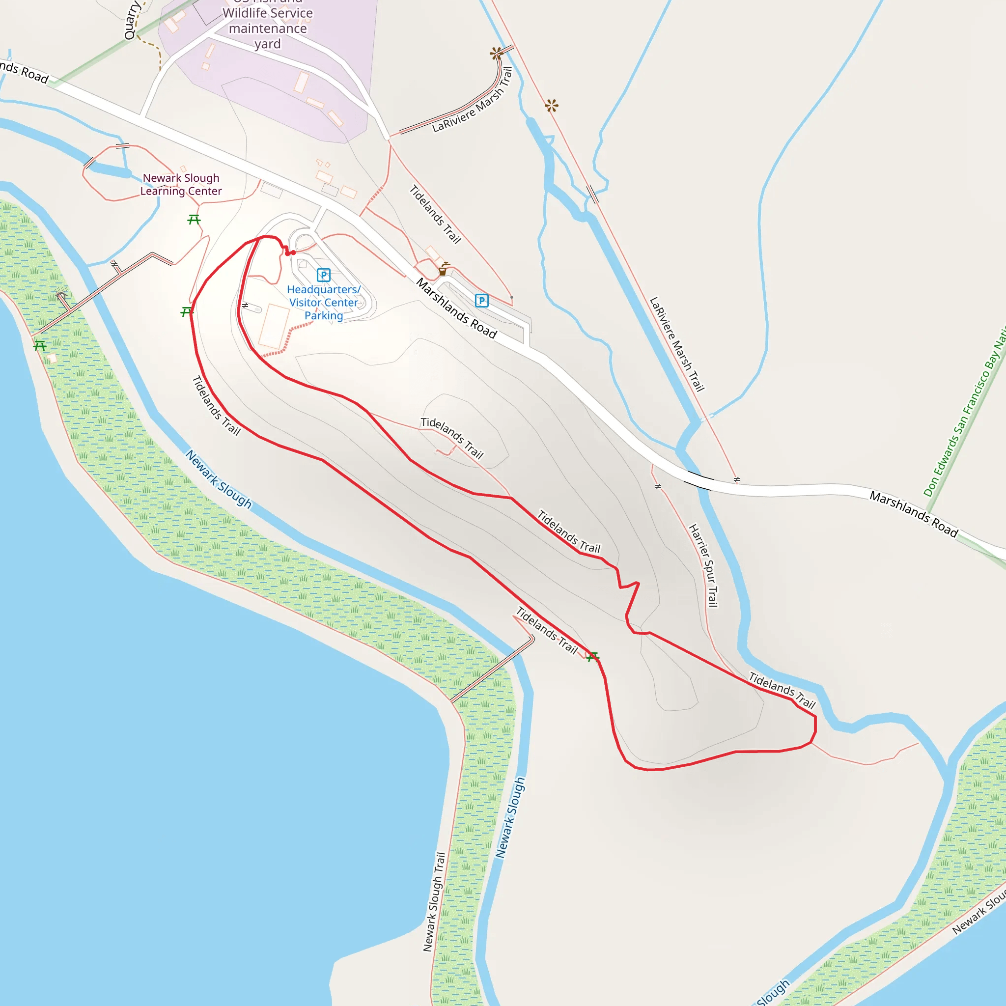 Tidelands Loop Trail mobile static map