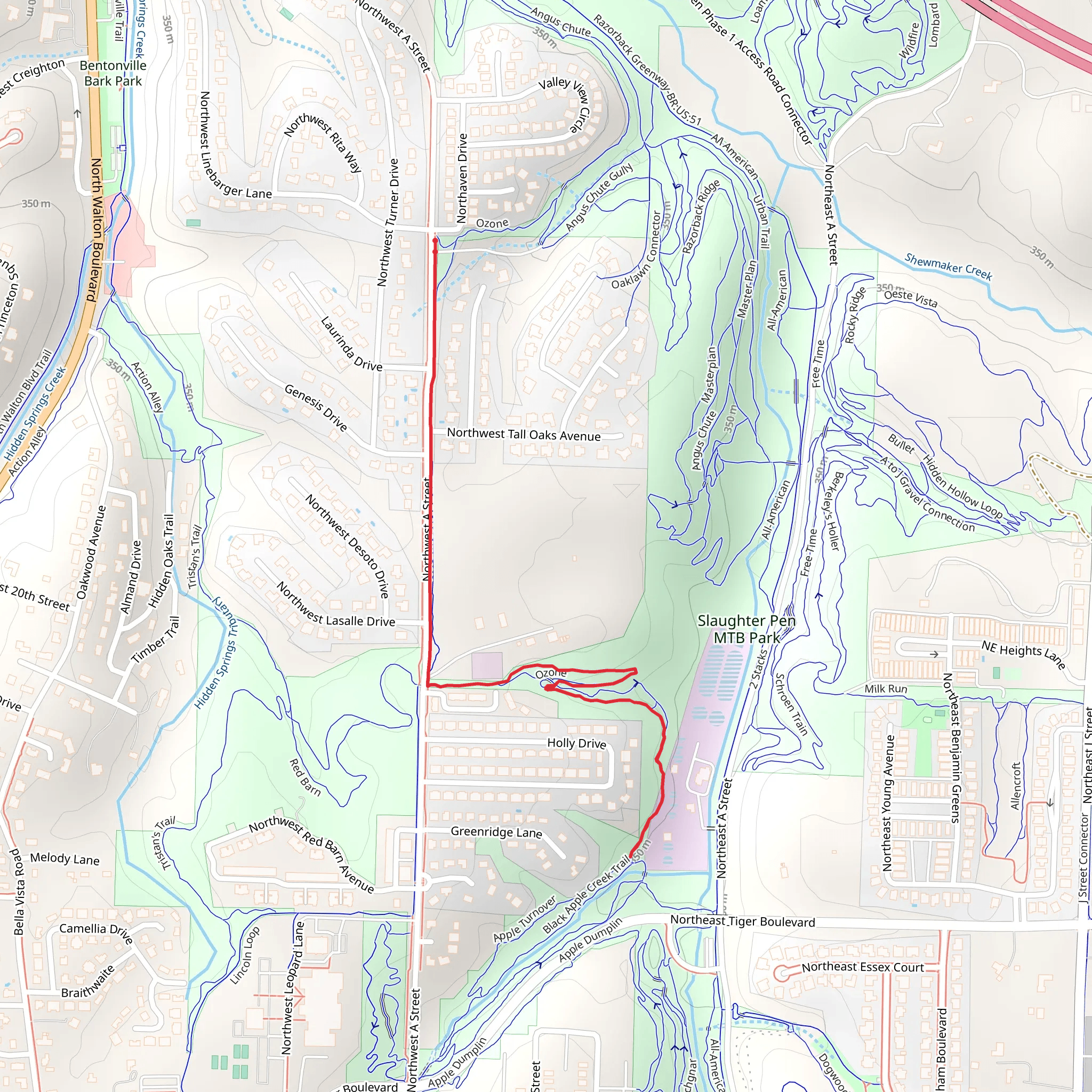 Ozone Walk mobile static map