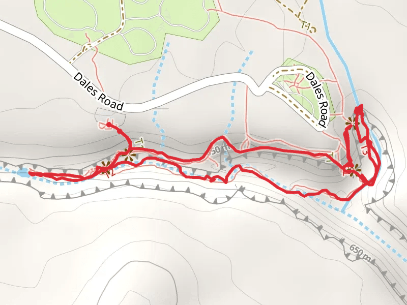 Gorge Rim Walk and Dales Gorge Trail mobile static map