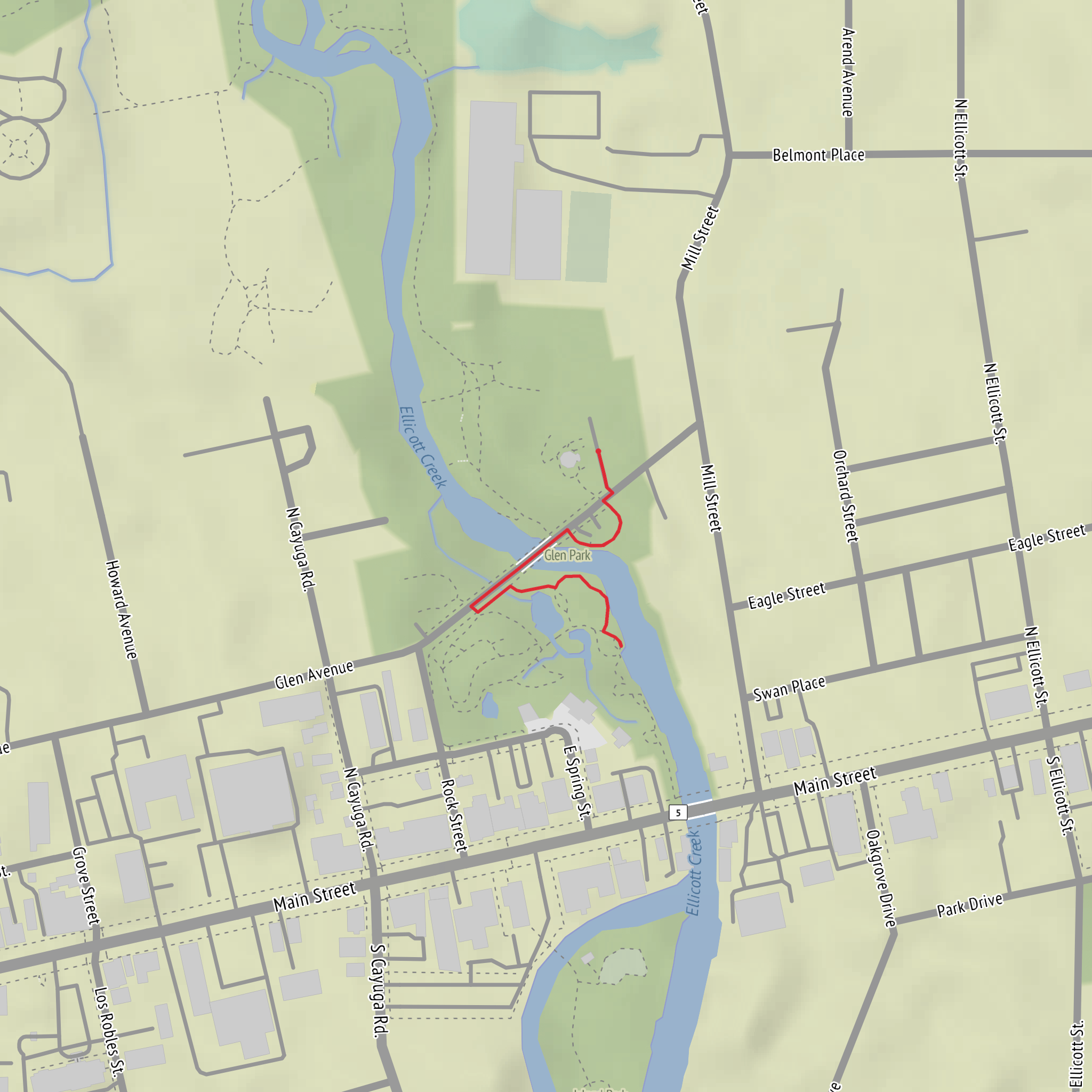 Glen Falls mobile static map