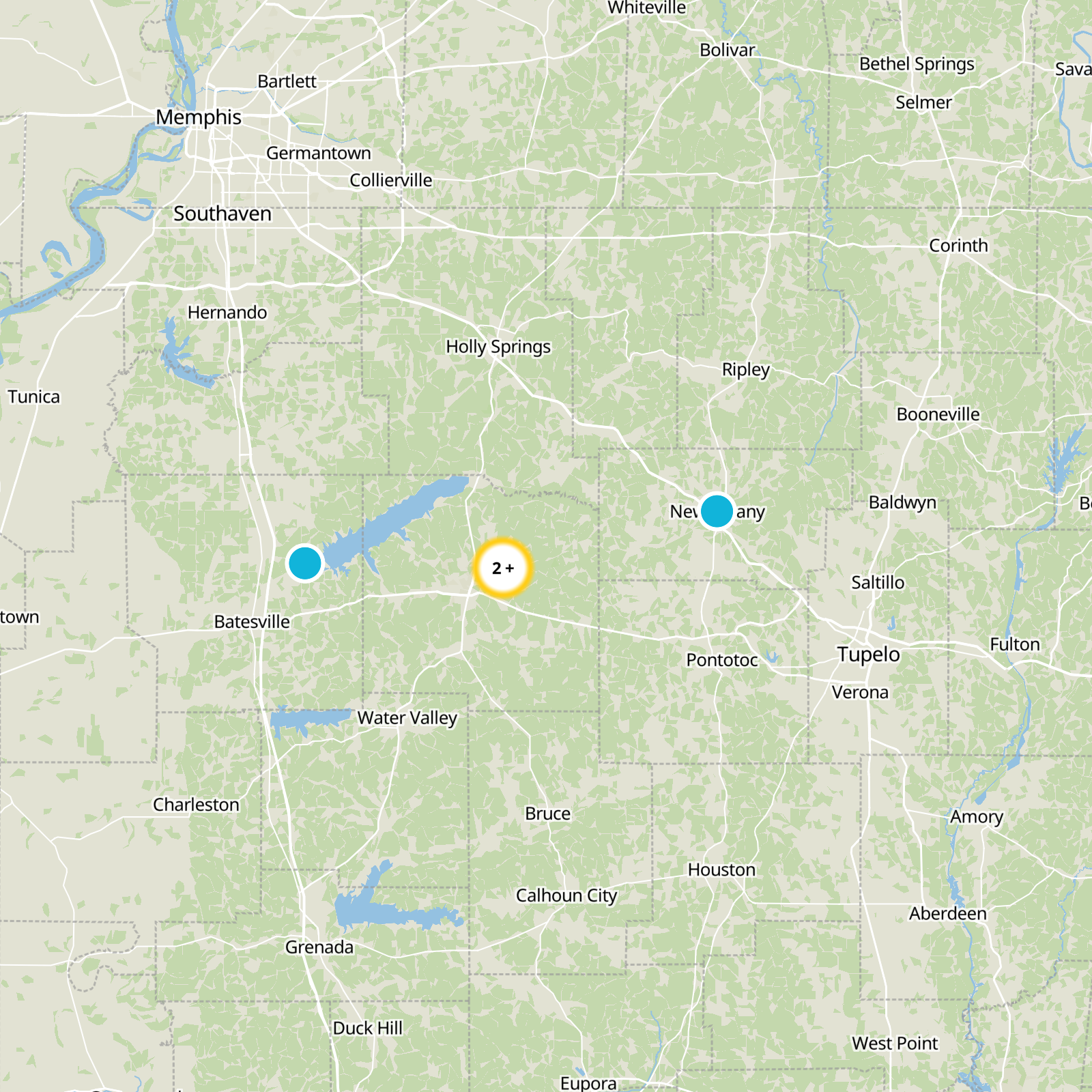 Lafayette County Static Map