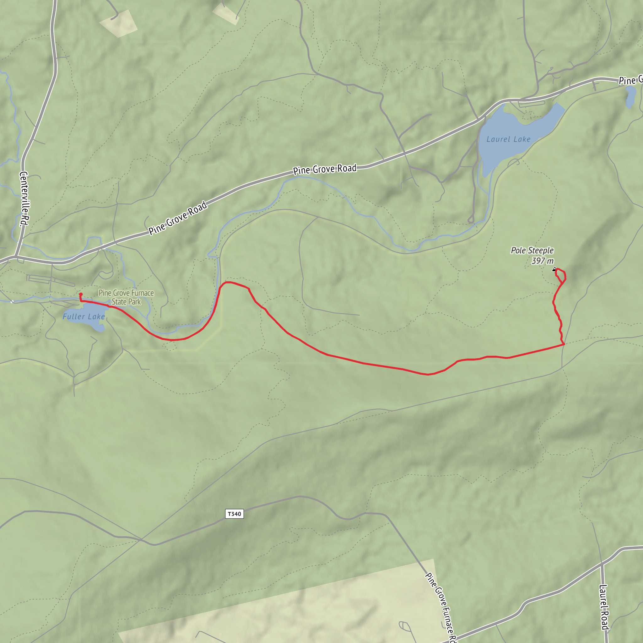 Pine Grove Furnace State Park - Pole Steeple mobile static map