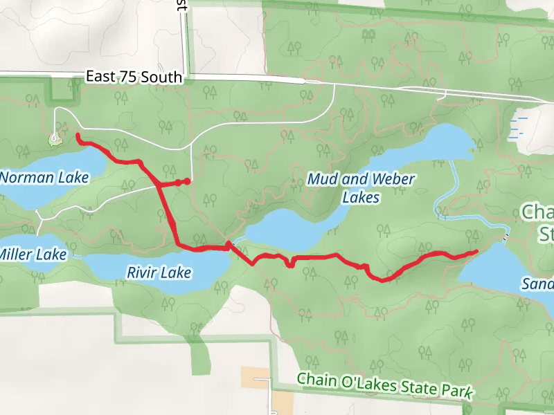 Mud and Weber Lakes and Norman Lake Out and Back