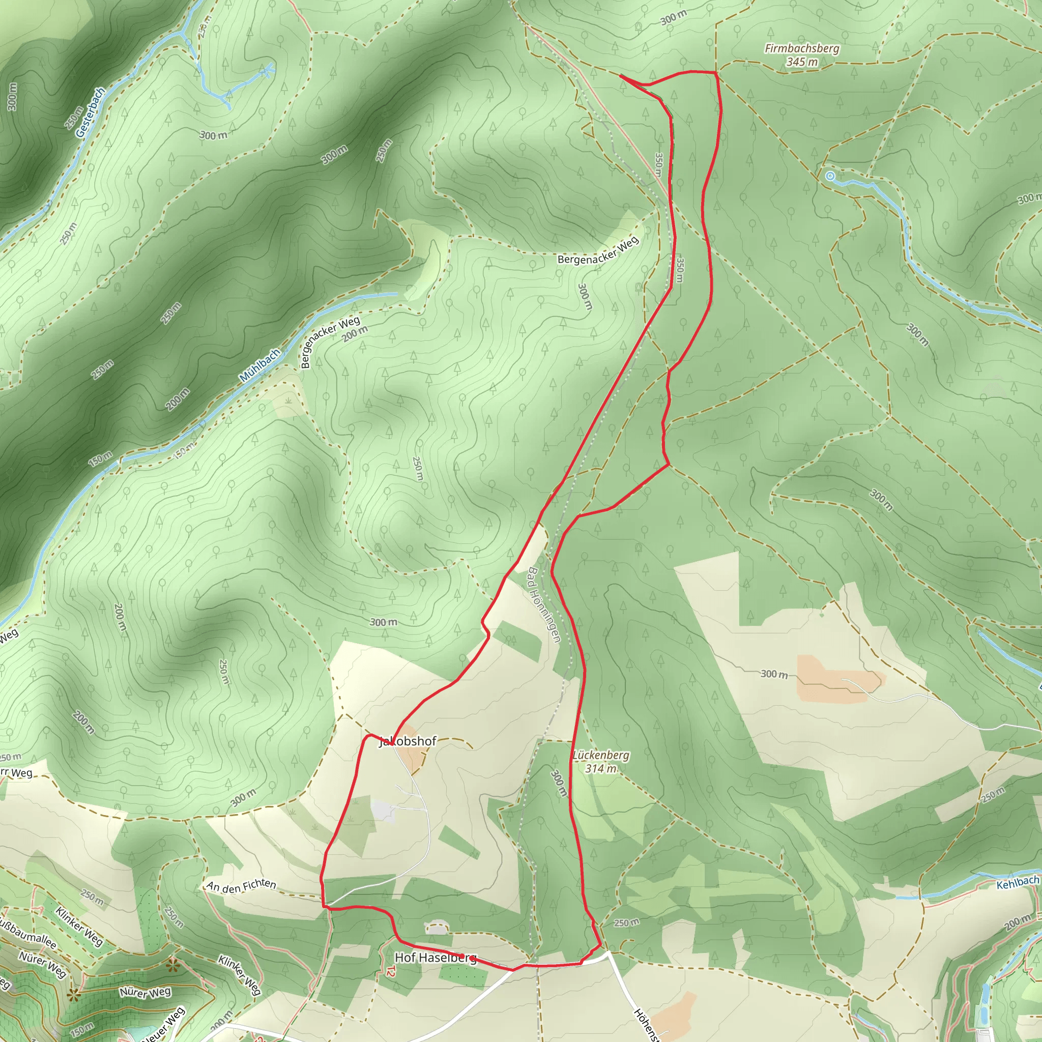 Maerkerschaft via Limeswanderweg mobile static map