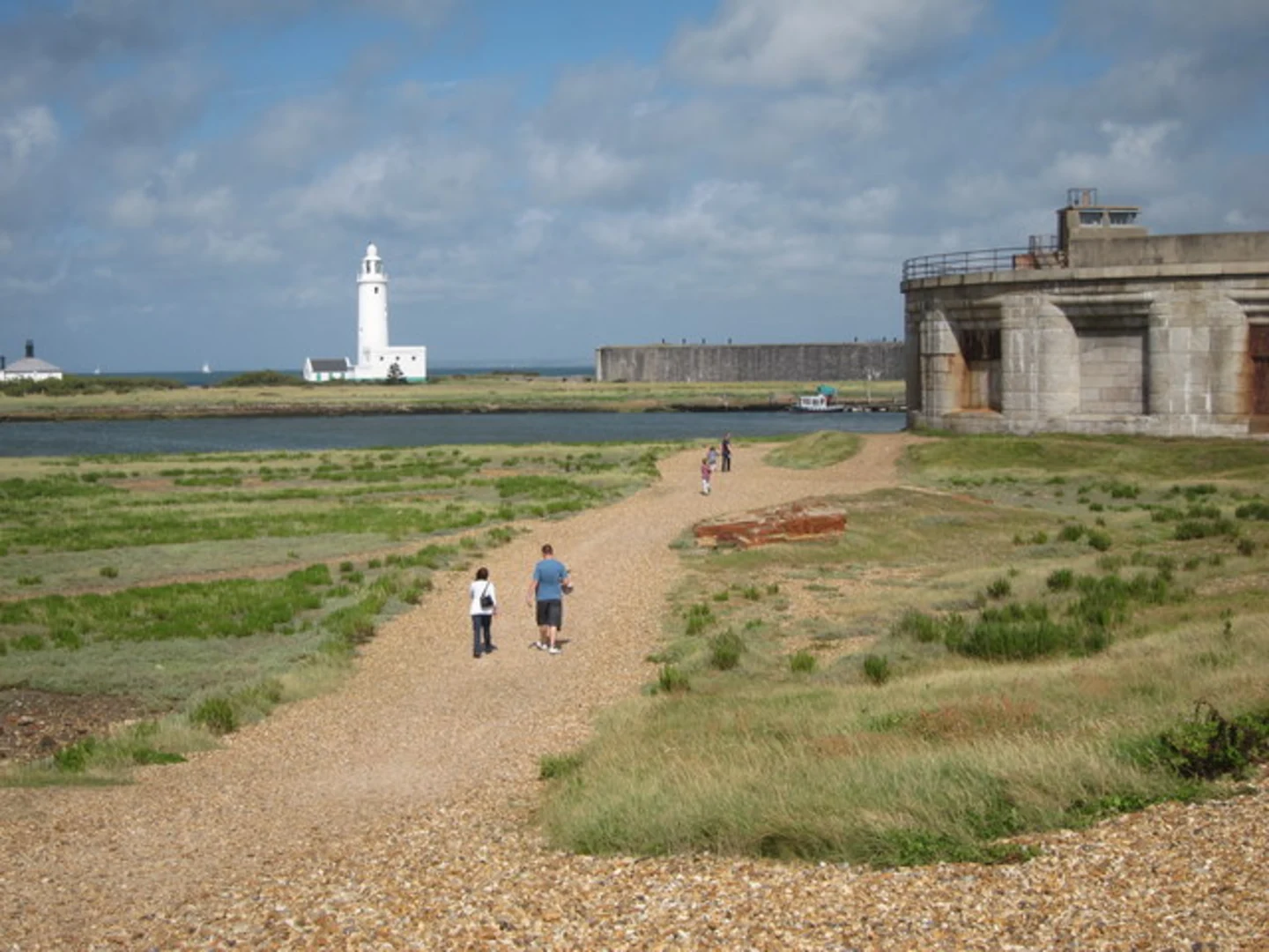 An image depicting the trail Hurst Castle Loop via Keyhaven Marshes and its surrounding area.