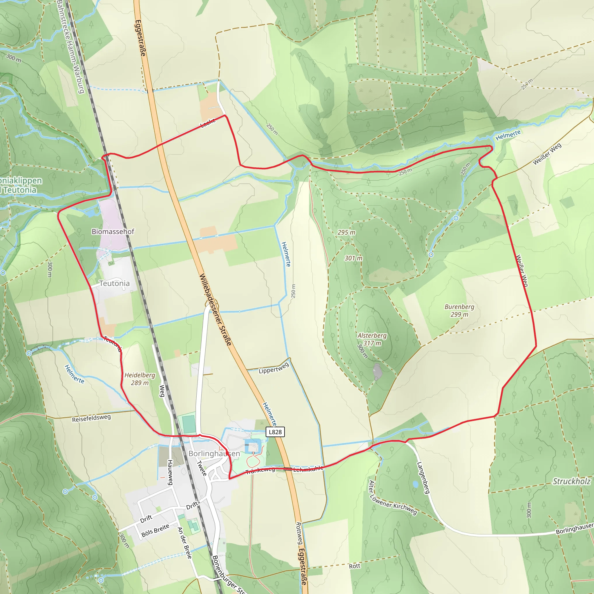 Heidelberg via Weißer Weg mobile static map