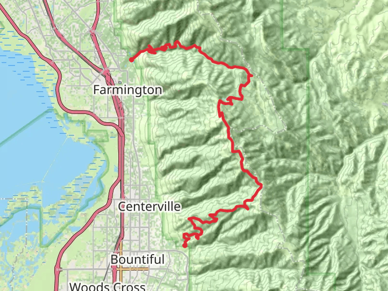 Farmington Canyon Road to Ward Canyon Road