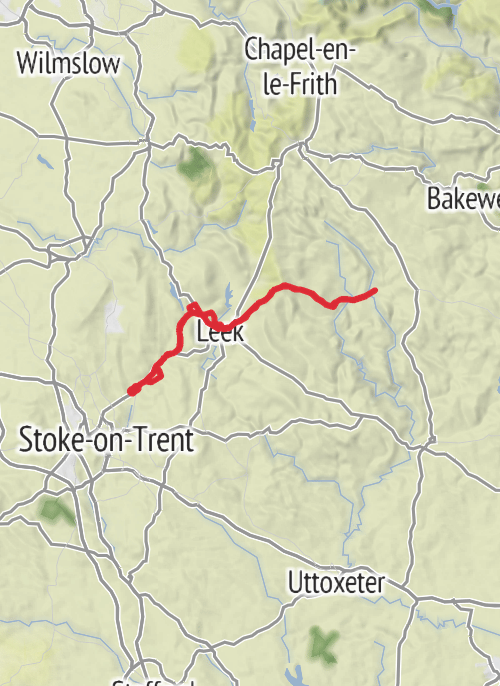 Stoke-on-Trent Cycling mobile static map