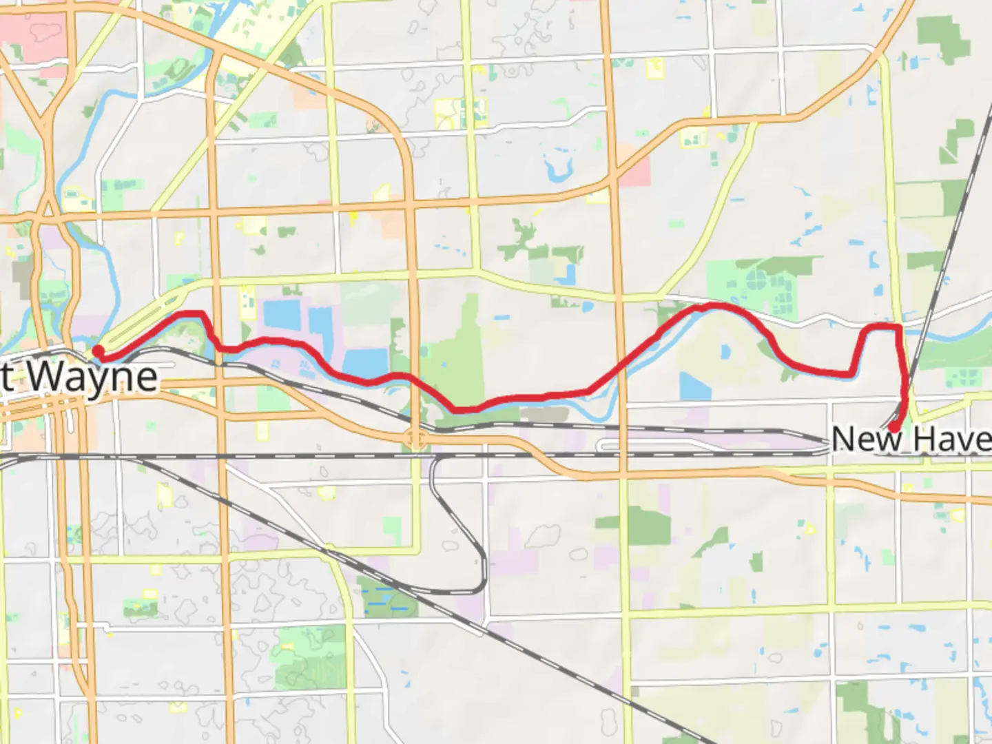 An image depicting the trail Walk along Maumee River and its surrounding area.