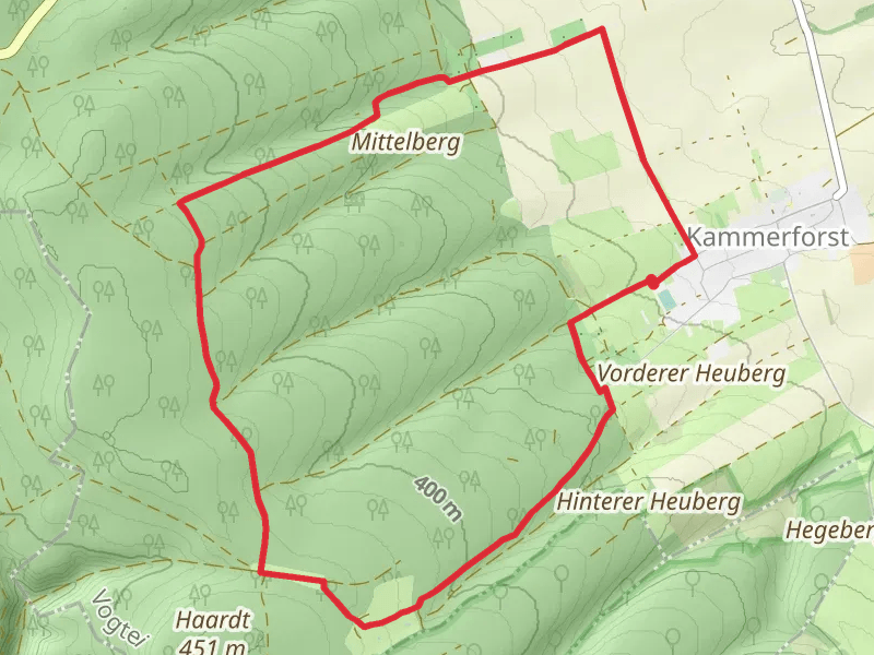 Alter Rennsteig and Fahner Hoehen Hainich Weg LoopLoop