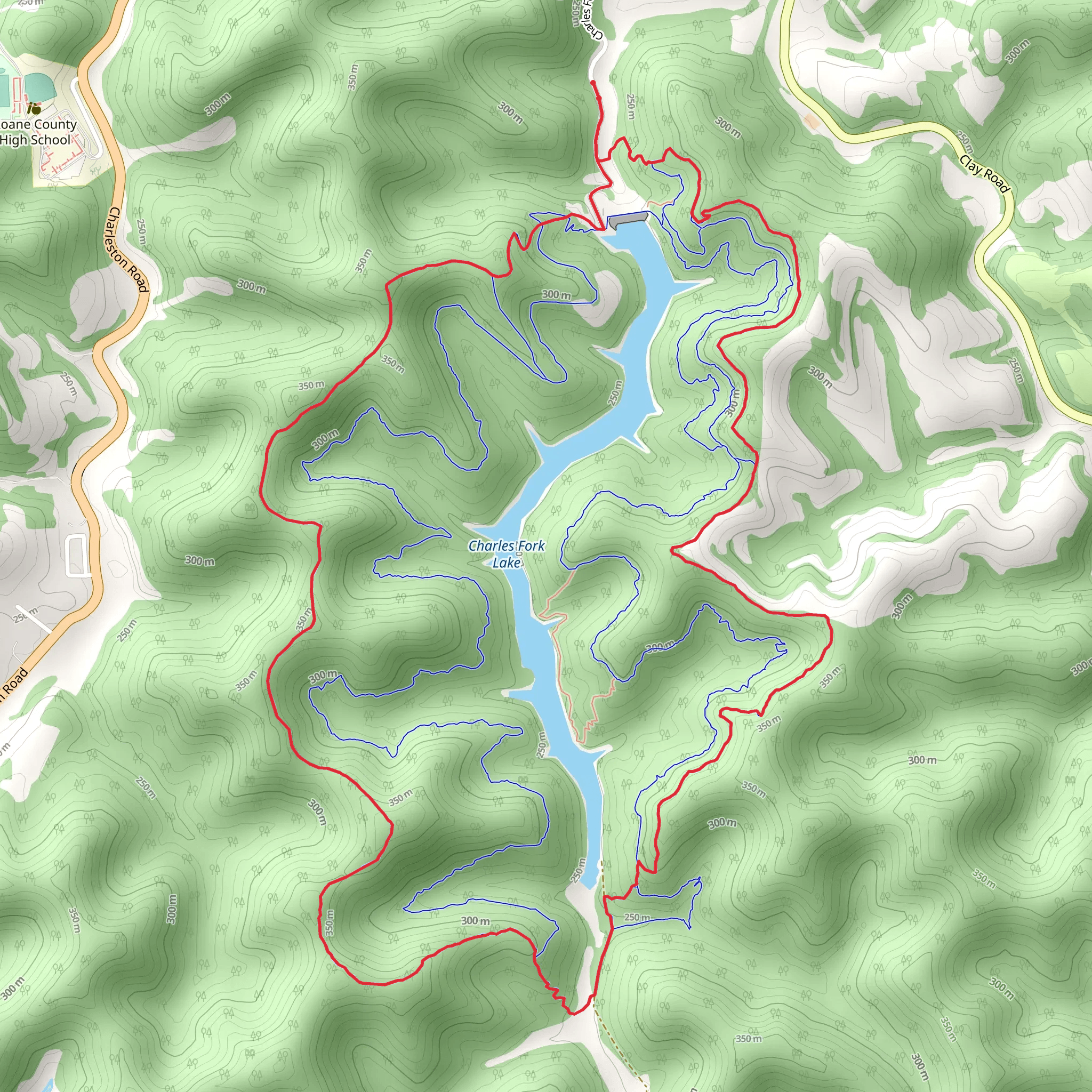 Boy Scout Trail, Low Gap Spur and Fireroad Loop mobile static map