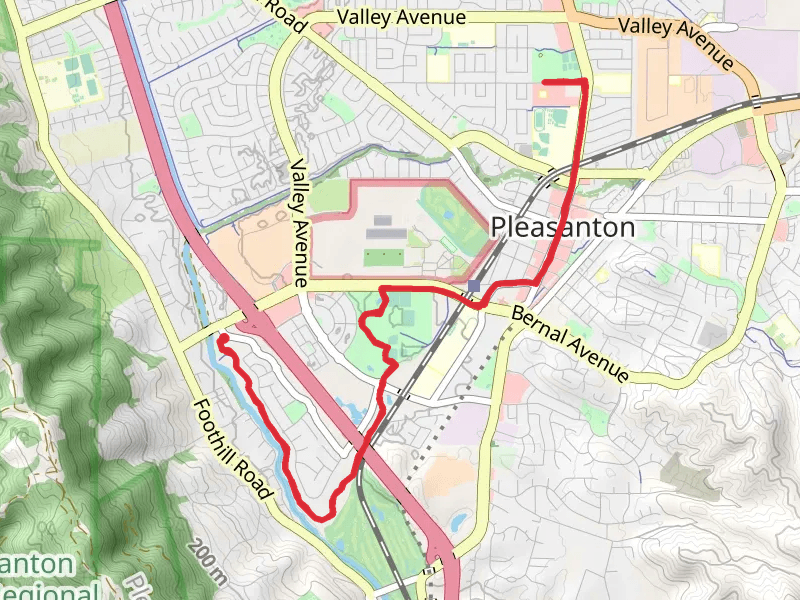 Arroyo de la Laguna and Berral community Park and Amador Valley Community Park