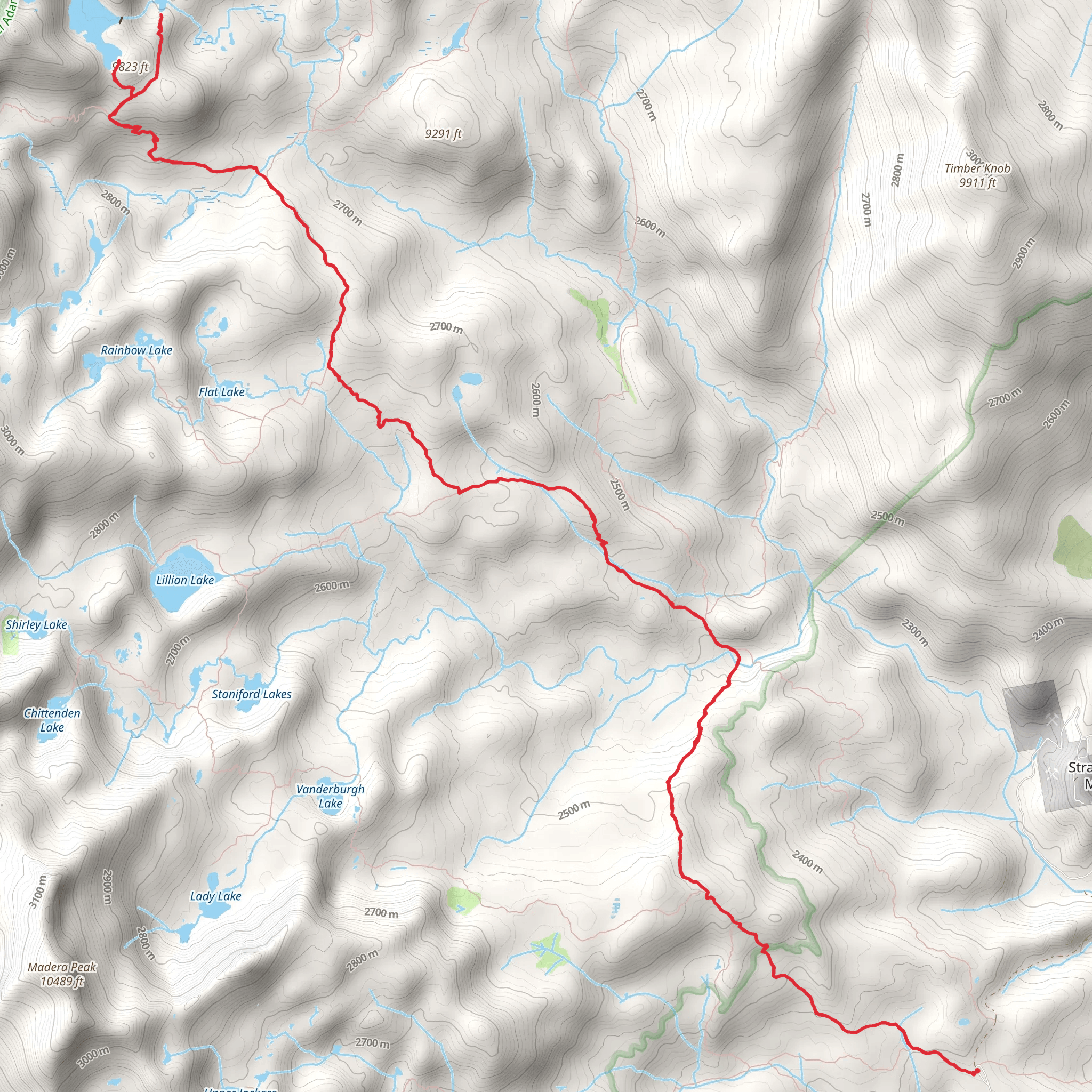 Rutherford Lake and Anne Lake via Theodore Solomona Trail mobile static map