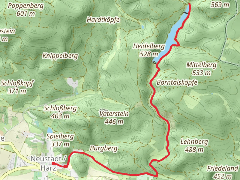 Talsperre Neustadt Walk from Neustädter Hof