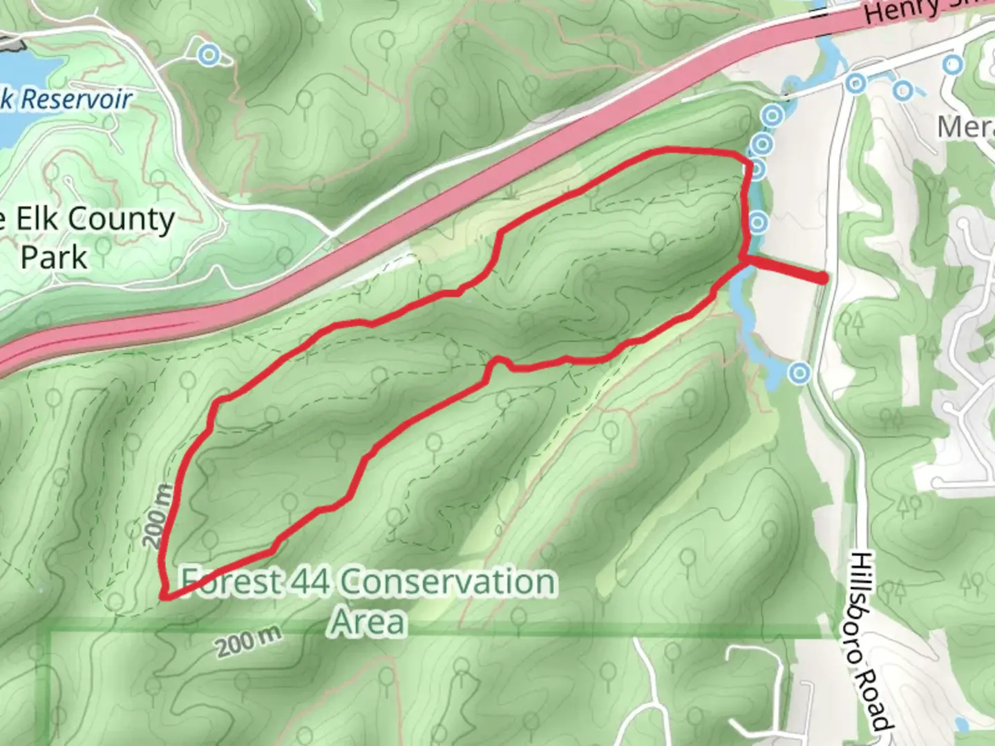 An image depicting the trail Yellow Loop Trail and its surrounding area.