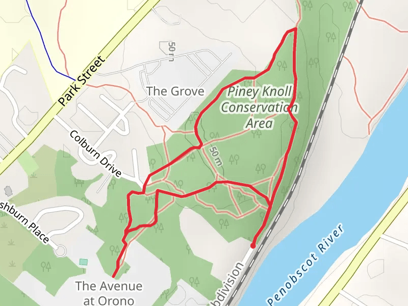 Orono Land Trust Piney Knoll Trail Loop
