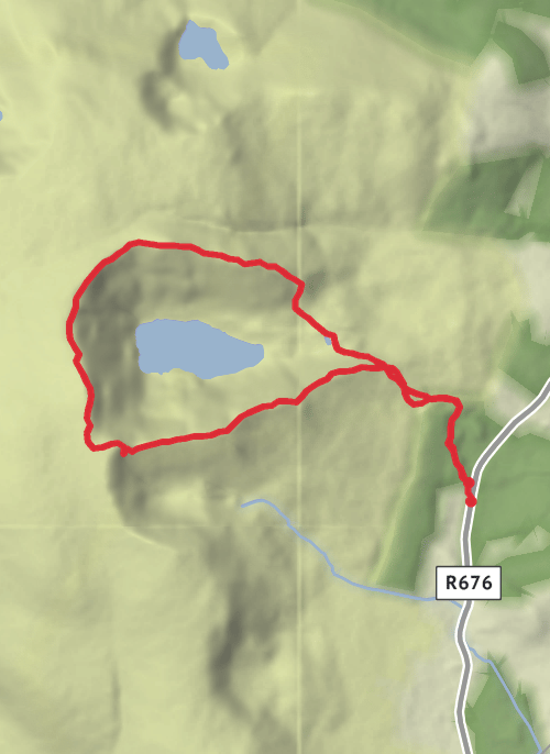 Hike from Kilclooney mobile static map