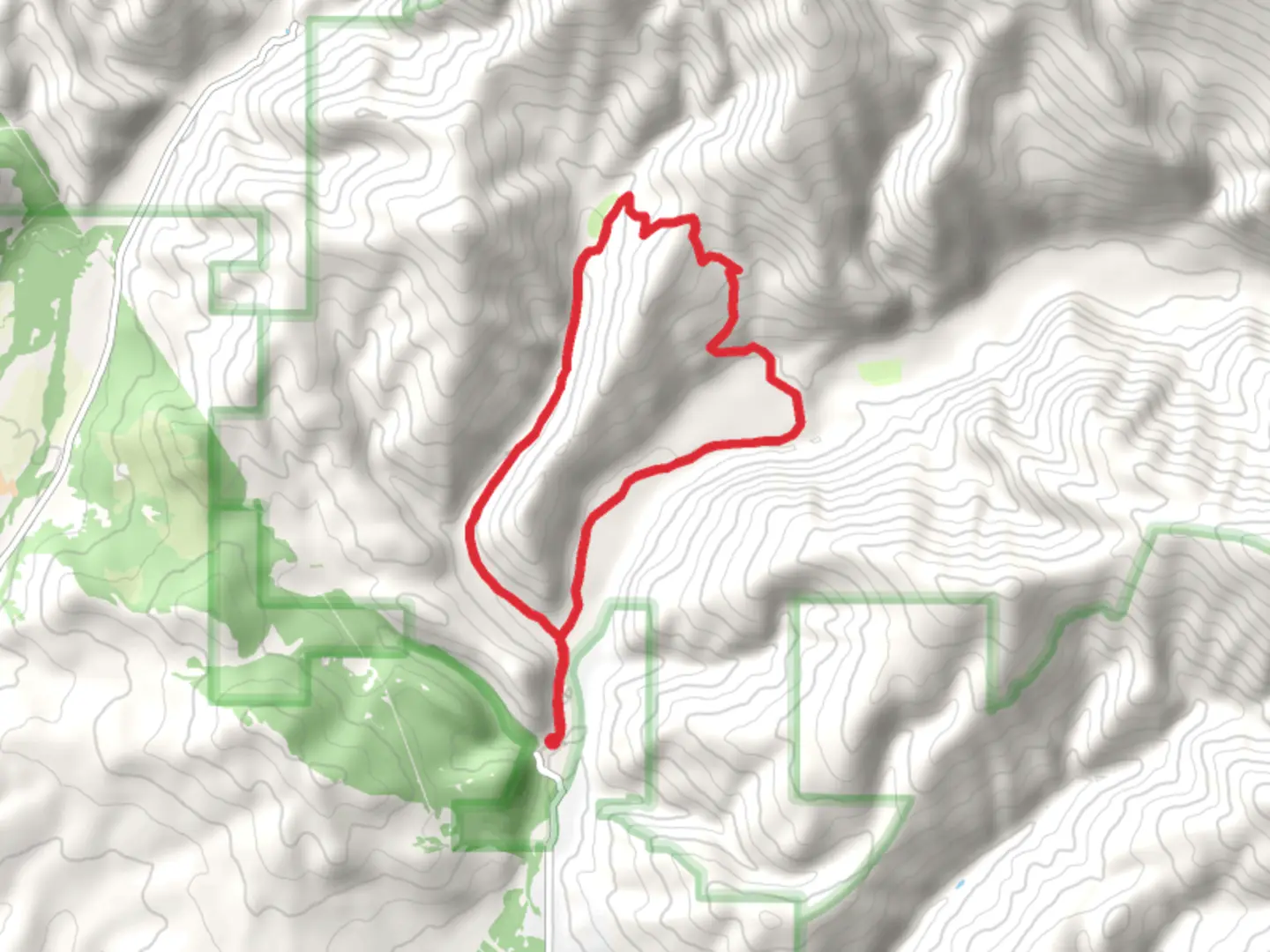 An image depicting the trail Spring Gulch Doubletrack and Rattlesnake Loop Trail and its surrounding area.