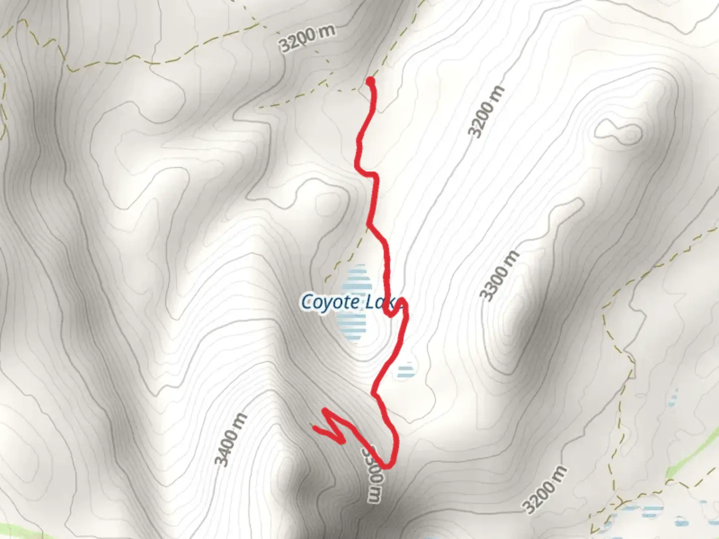 An image depicting the trail Coyote Lake Trail and its surrounding area.