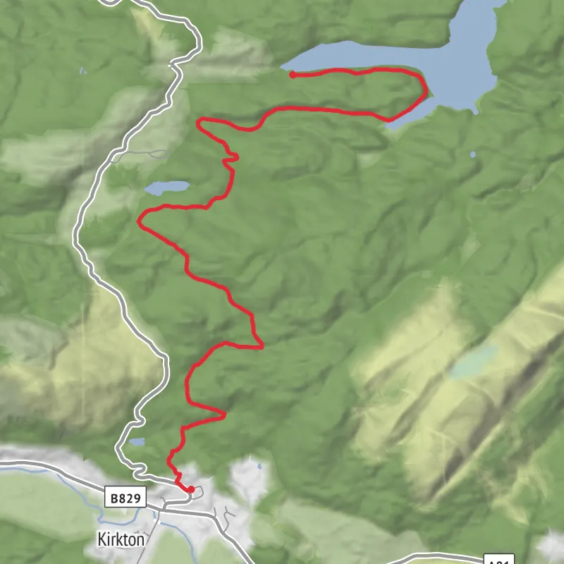 Hike from Stirling mobile static map