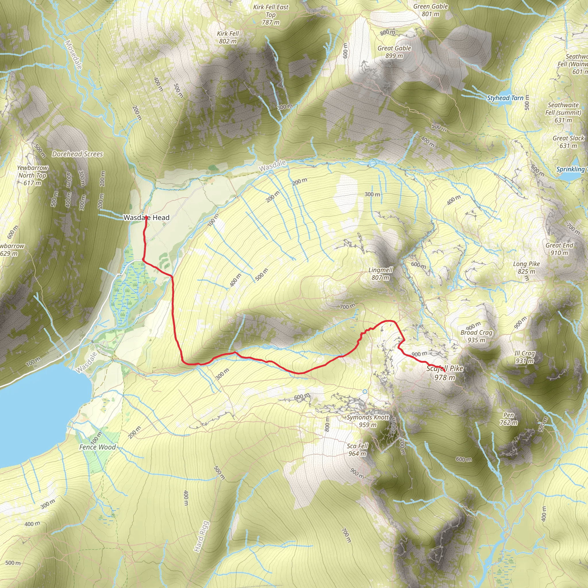 wasdale head mobile static map