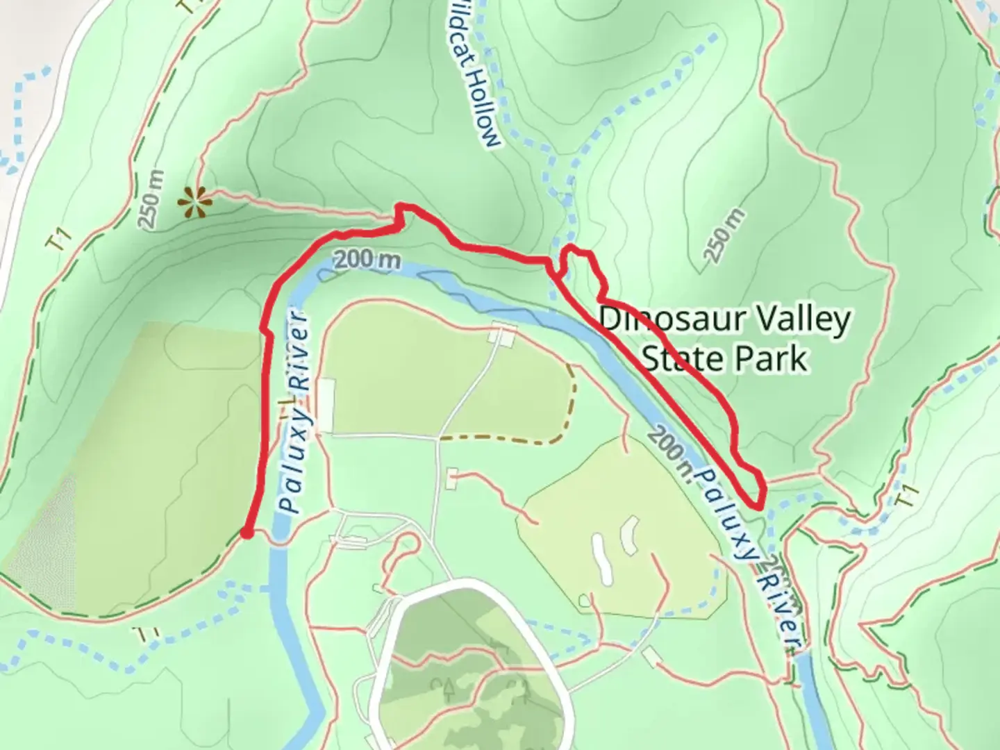 An image depicting the trail Limestone Ledge Trail Loop and its surrounding area.