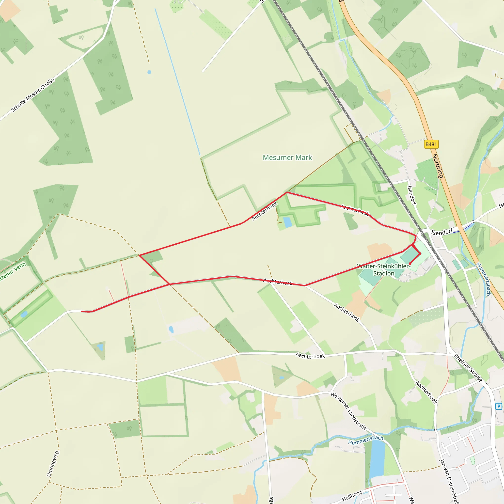 Aechterhoek Loop mobile static map