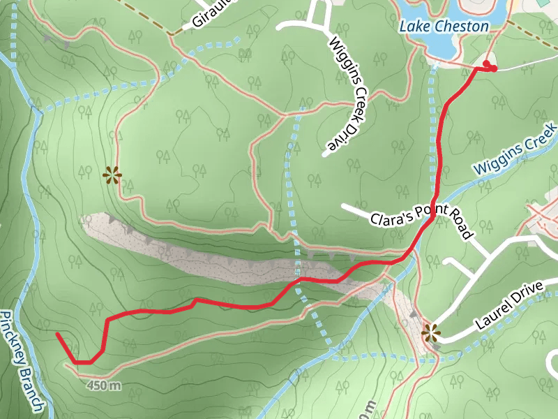 Cheston Trail and Sewanee Trail - Lake Cheston