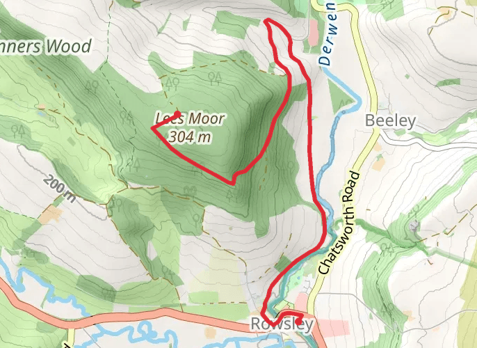Lees Moor mobile static map