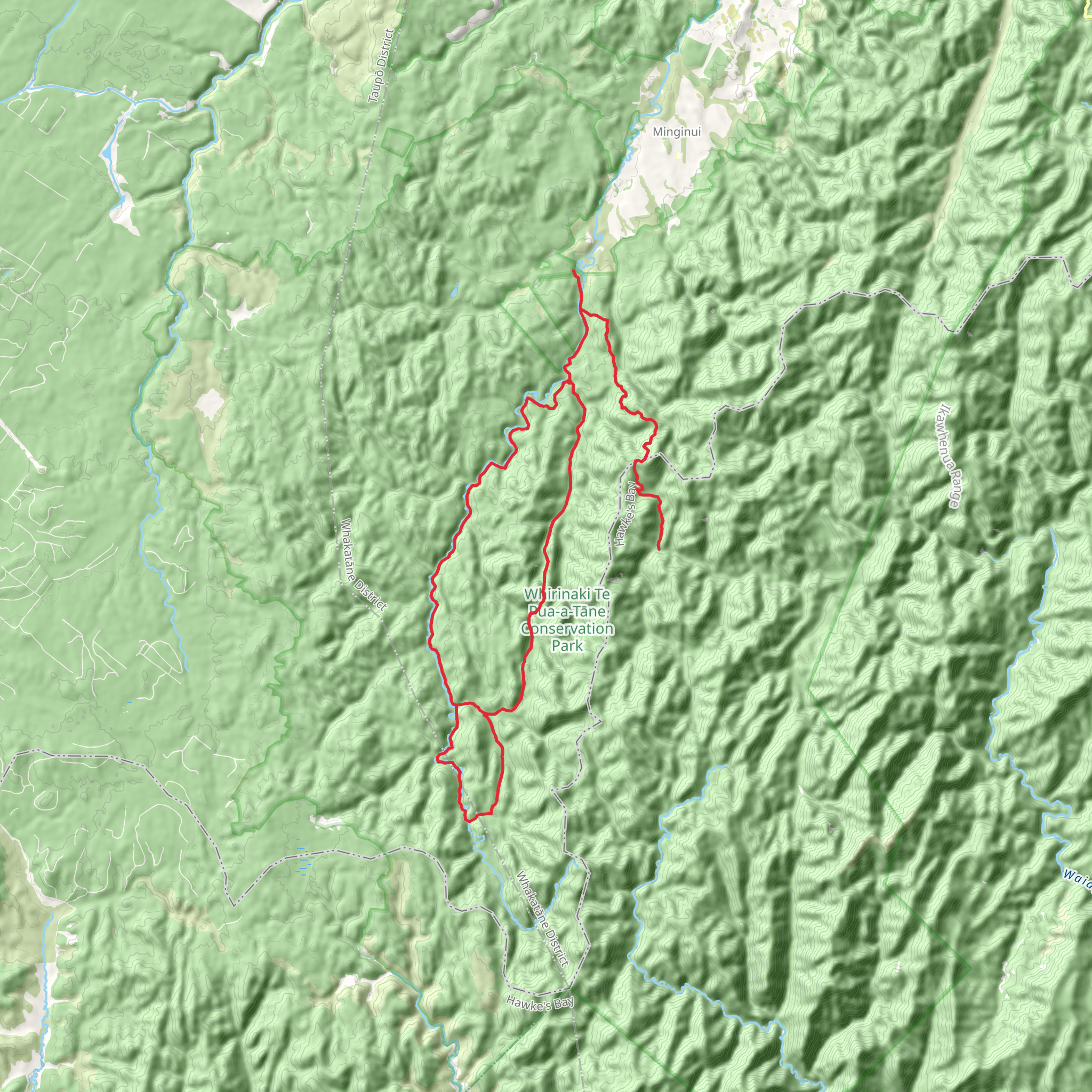 Lower Whirinaki Track mobile static map