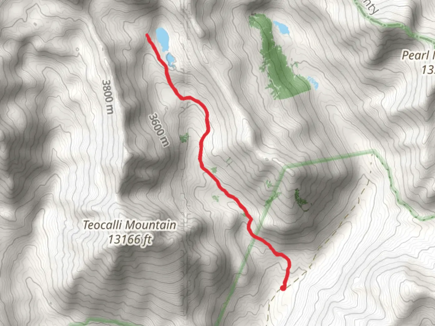 An image depicting the trail Twin Lakes Trail and its surrounding area.